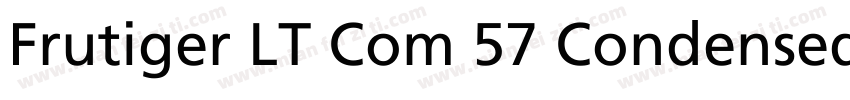 Frutiger LT Com 57 Condensed字体转换